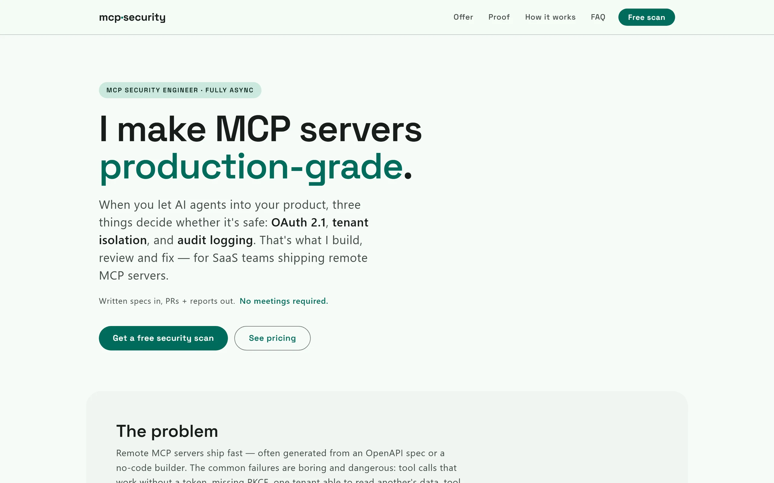 Startseite von mcp.honrodt.de